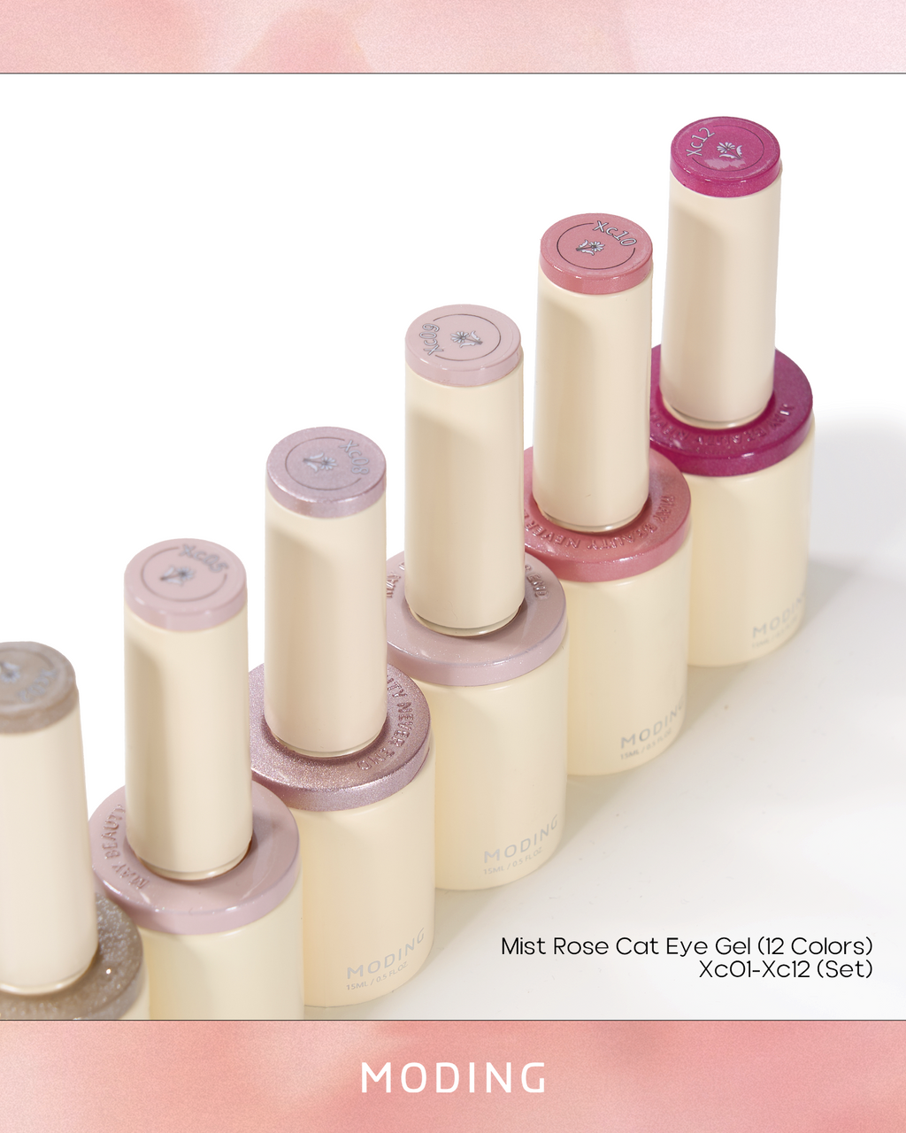 MODING Mist Rose Cat Eye Gel Colour HEMA & TPO Free - Full Collection