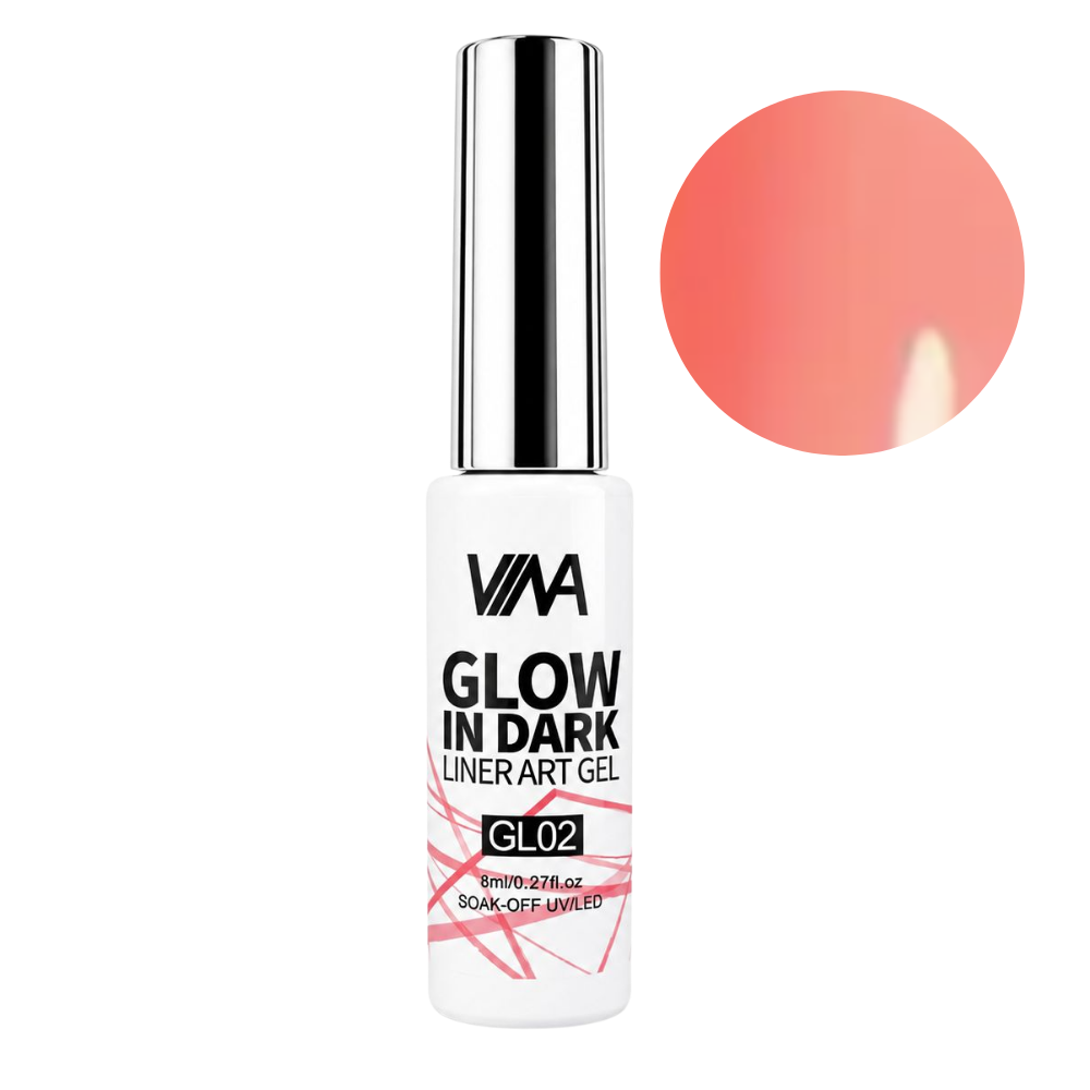 VINA Nail Art Gel Glow In The Dark Liners - 8ml