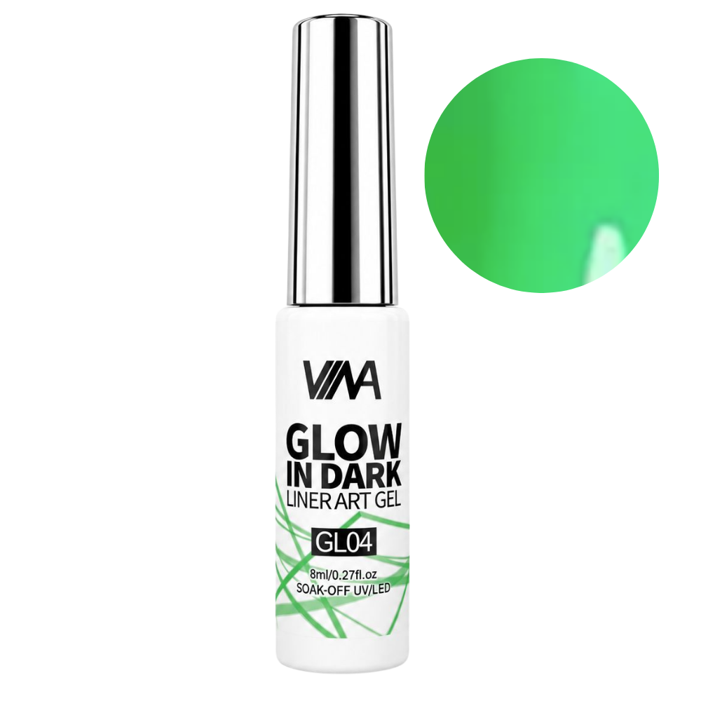 VINA Nail Art Gel Glow In The Dark Liners - 8ml