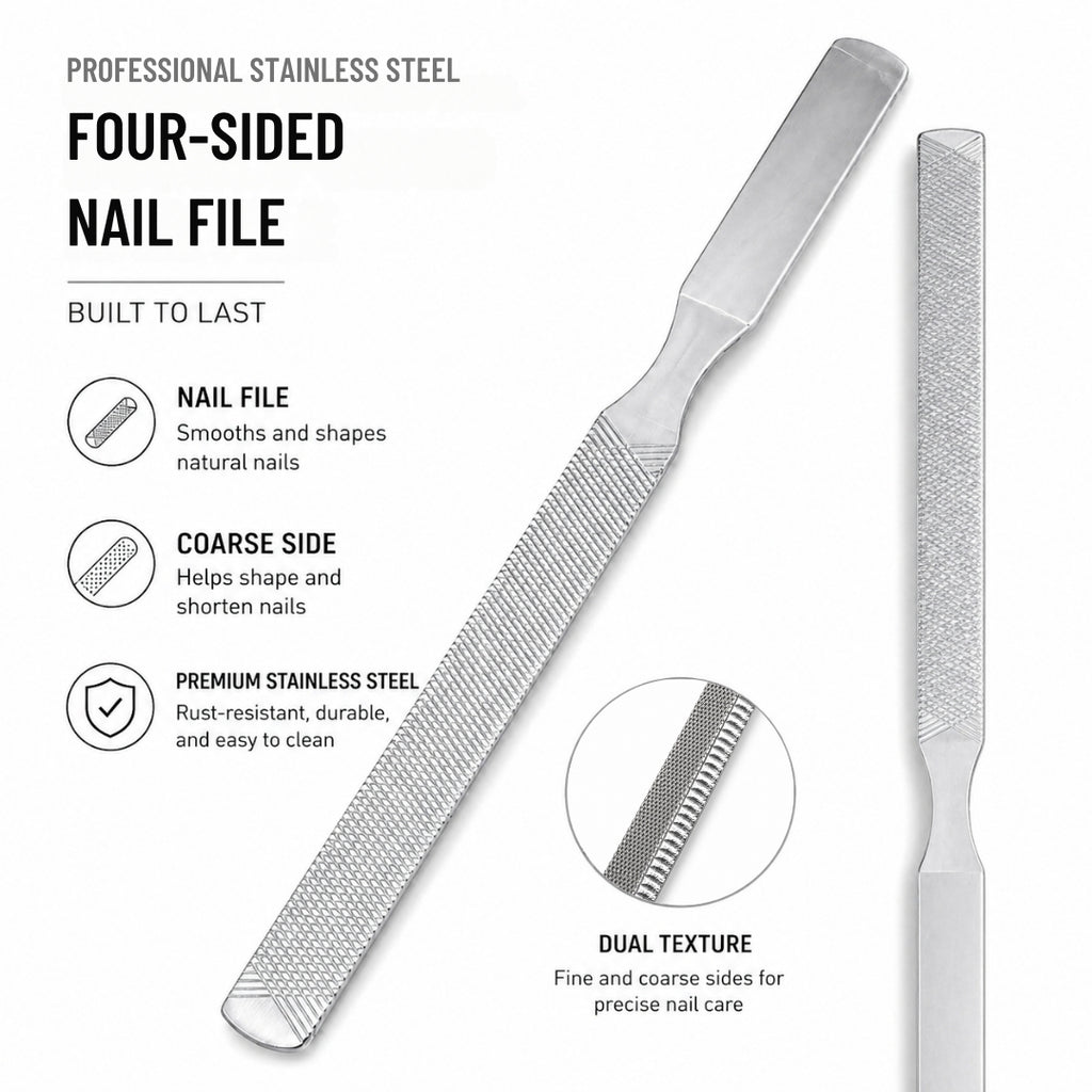 4-Sided Stainless Steel Nail File