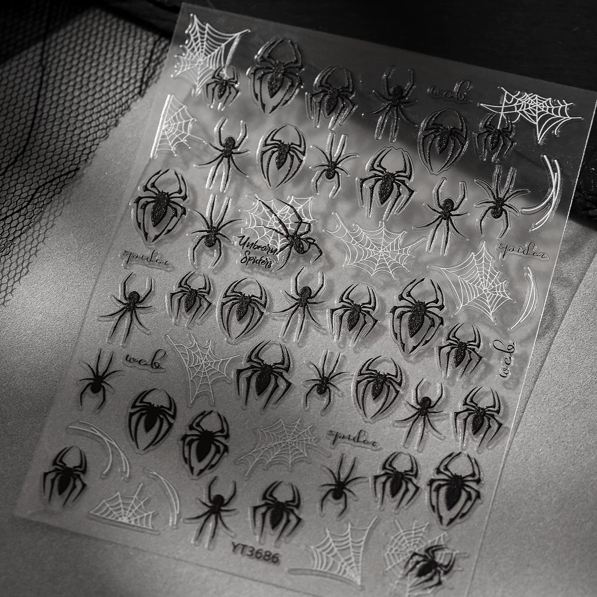 5D Sticker - Spider Web for Halloween