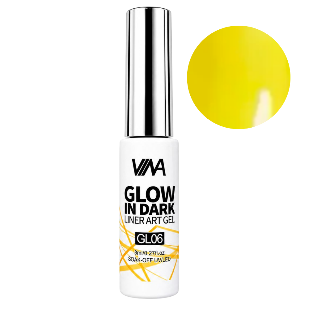 VINA Nail Art Gel Glow In The Dark Liners - 8ml