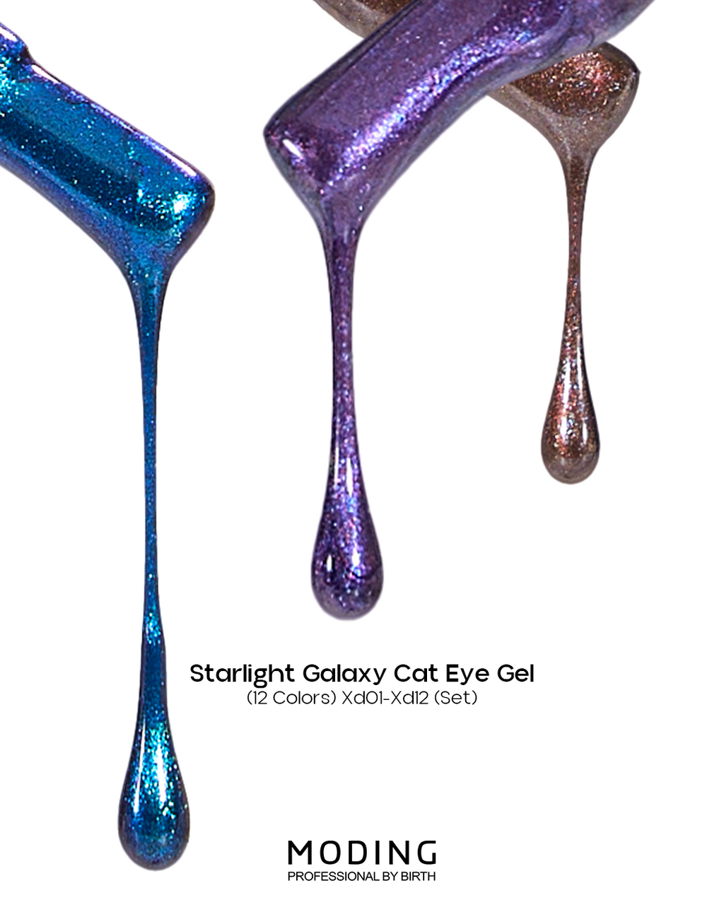 MODING Starlight Galaxy Cat Eye Gel Colour HEMA & TPO Free - Full Collection