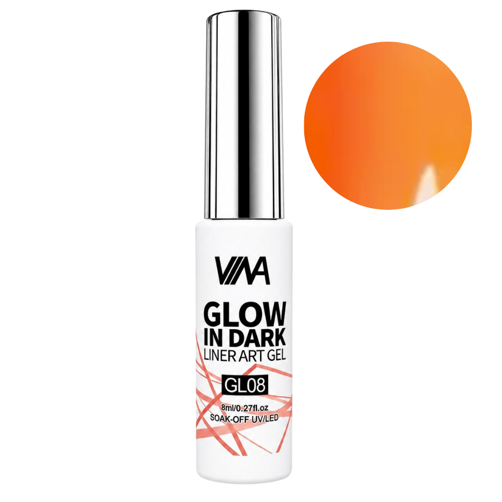 VINA Nail Art Gel Glow In The Dark Liners - 8ml