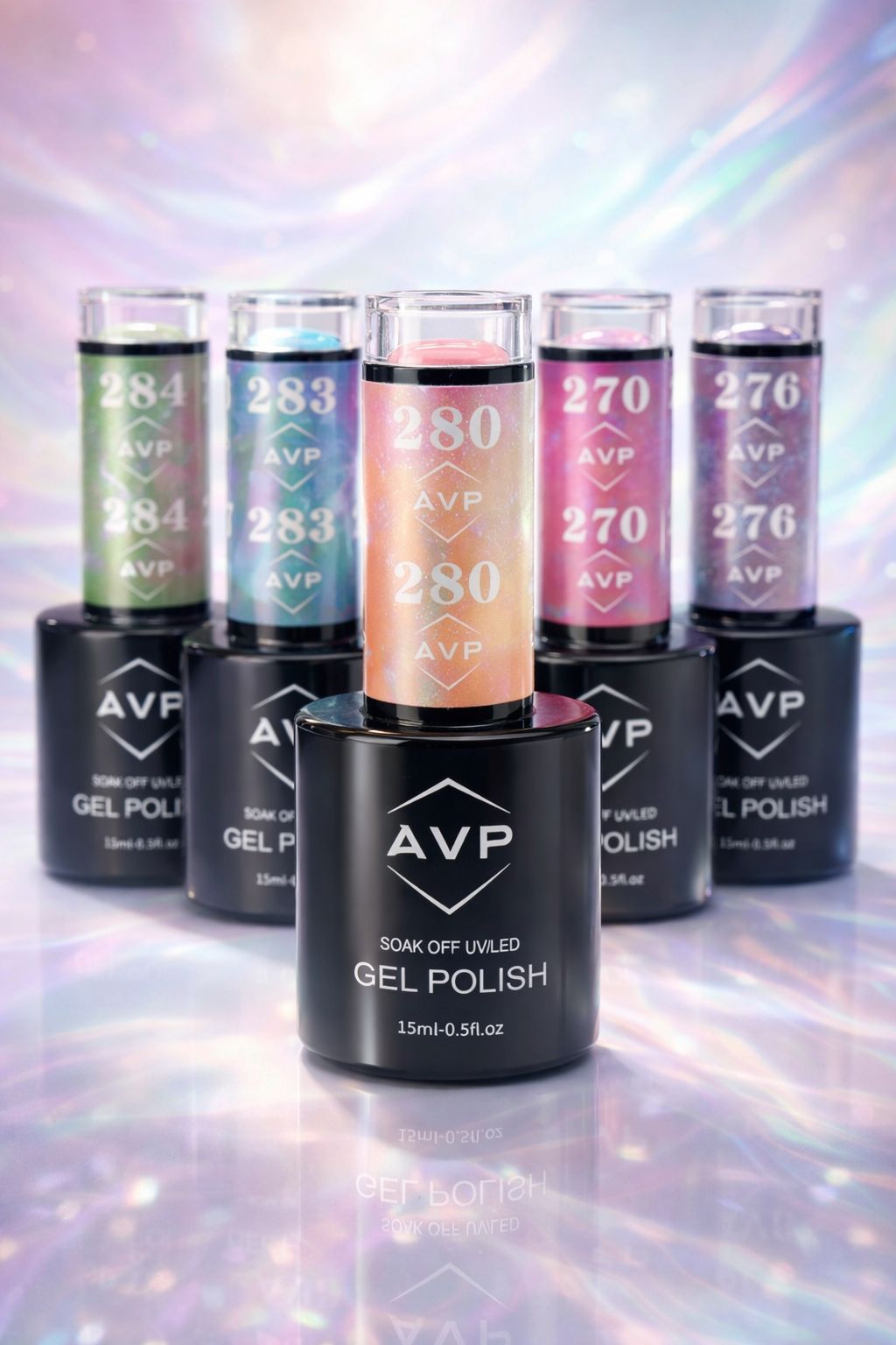 AVP Gel Colour - Bundle of 12 Random Iridescent 15ml