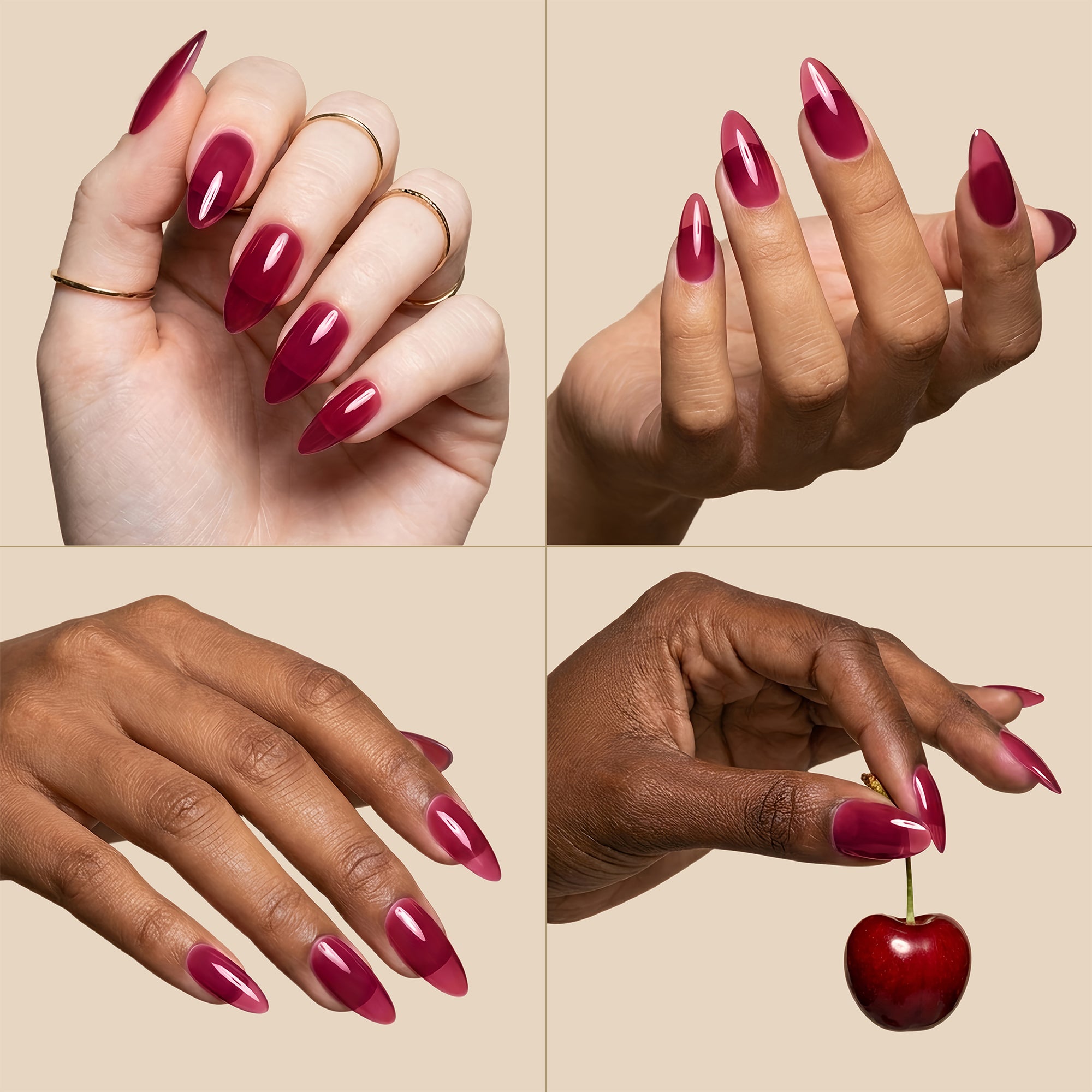 APRES Gel Couleur Gel Polish 15ml - Midnight Sangria J21 (HEMA/TPO/TMPTA-Free)