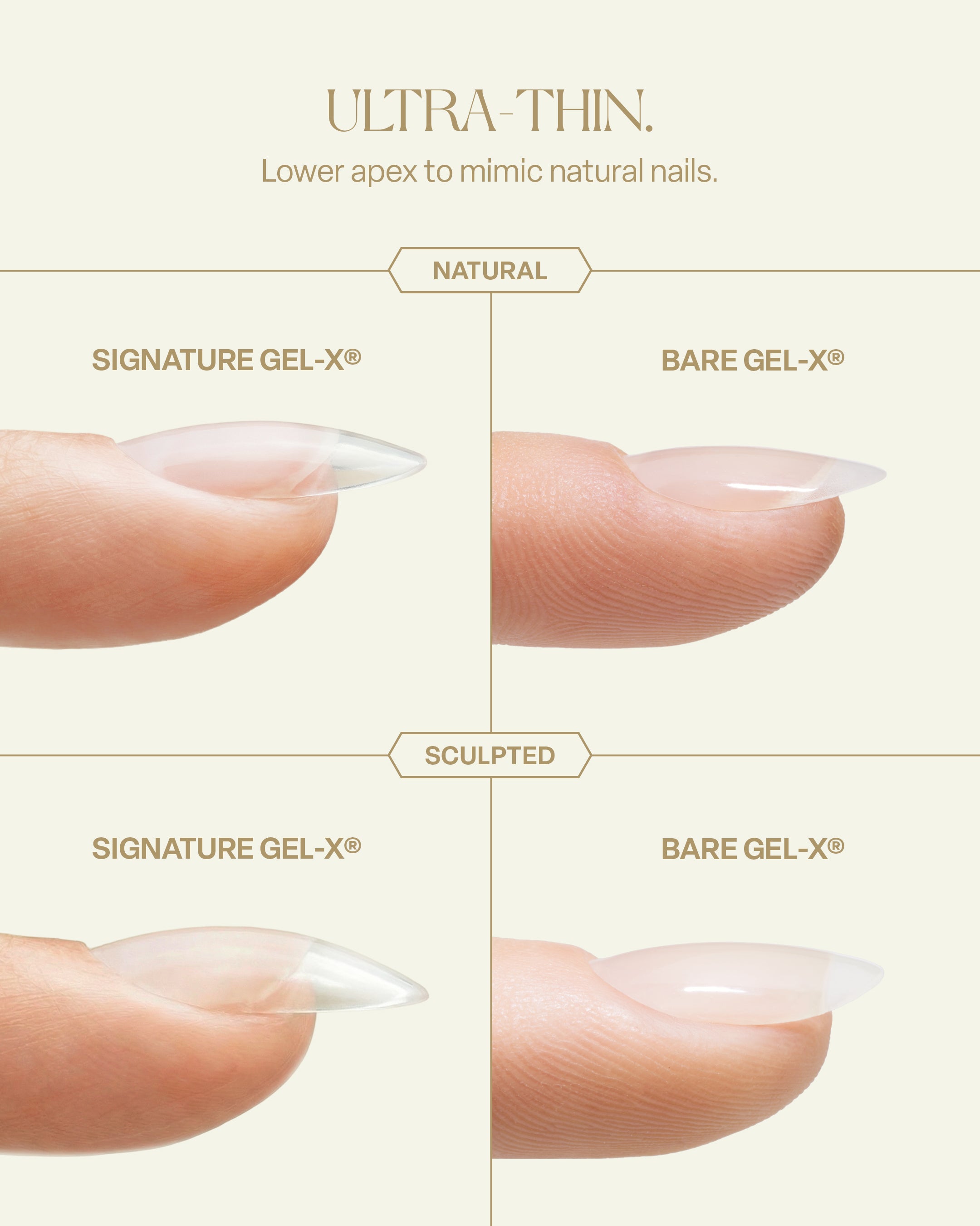 APRES Bare Gel-X® Box of Tips - Mini (280pcs)