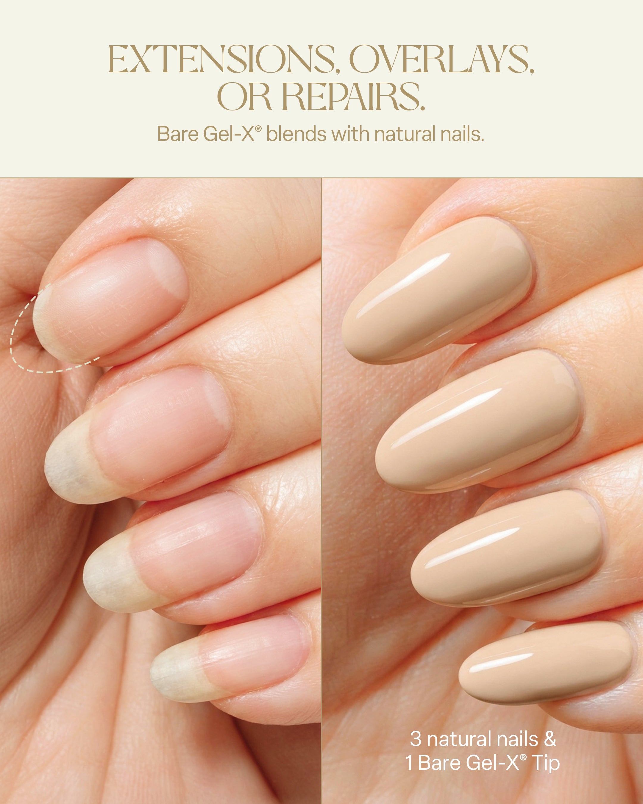 APRES Bare Gel-X® Box of Tips - Mini (280pcs)