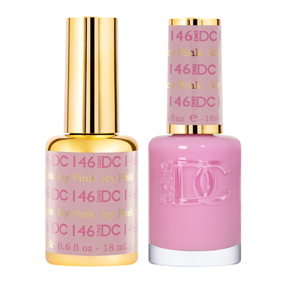 DND DC Gel & Nail Polish DUO 18ml - DC146 Icy Pink