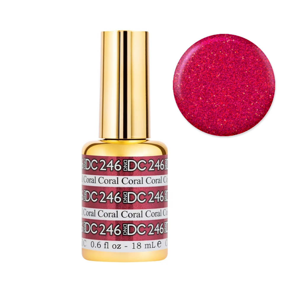 DND DC Mermaid Gel Polish 18ml -  DC246 Coral