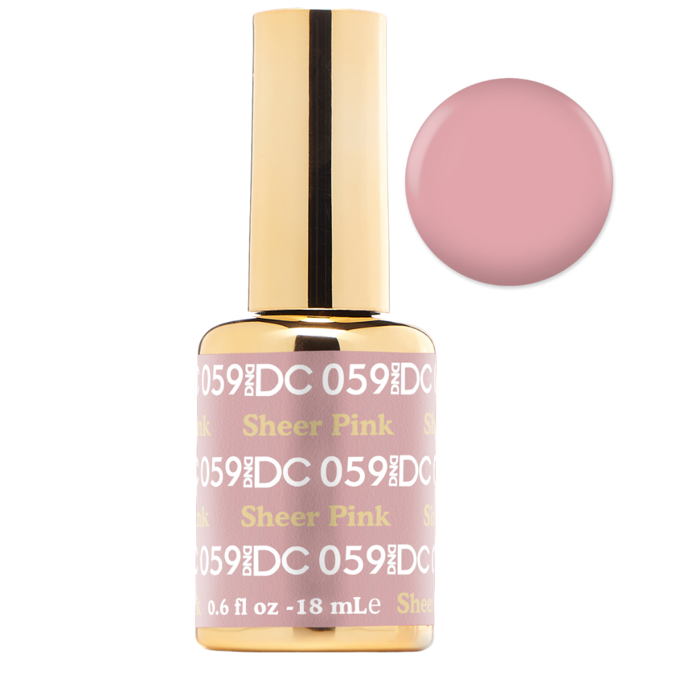 DND DC Gel Polish Only 18ml - DC059 Sheer Pink