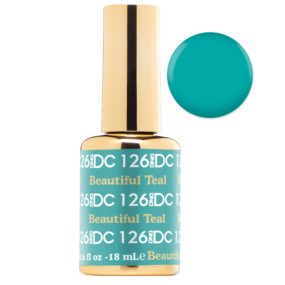 DND DC Gel Polish Only 18ml - DC126 Beautiful Teal