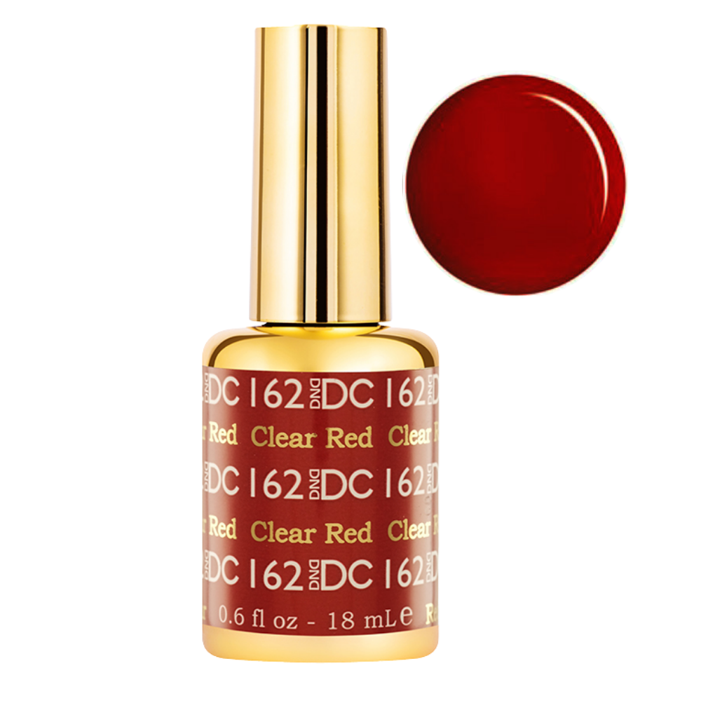 DND DC Gel Polish Only 18ml - DC162 Clear Red