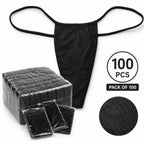 Disposable G String 100pcs - BLACK