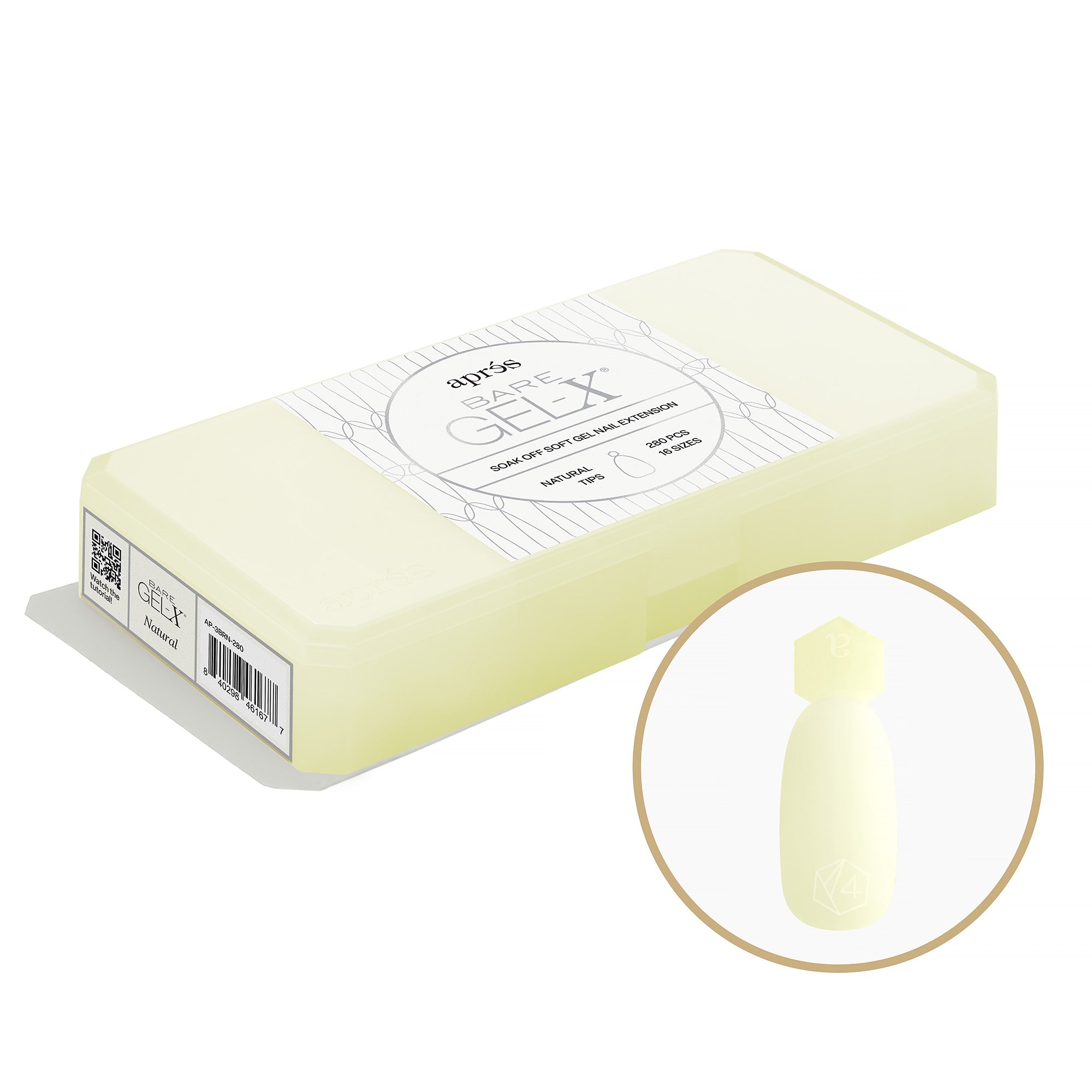 APRES Bare Gel-X® Box of Tips - Mini (280pcs)