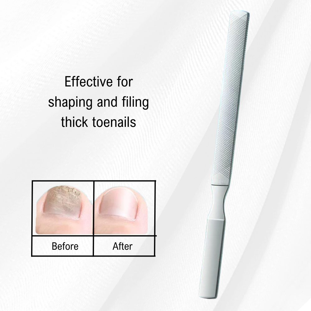 4-Sided Stainless Steel Nail File for Hands & Feet