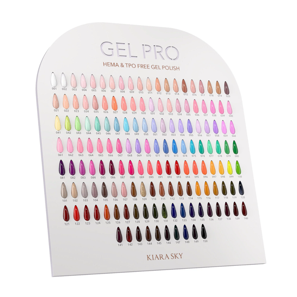 Kiara Sky Gel Pro Nail Swatch Display