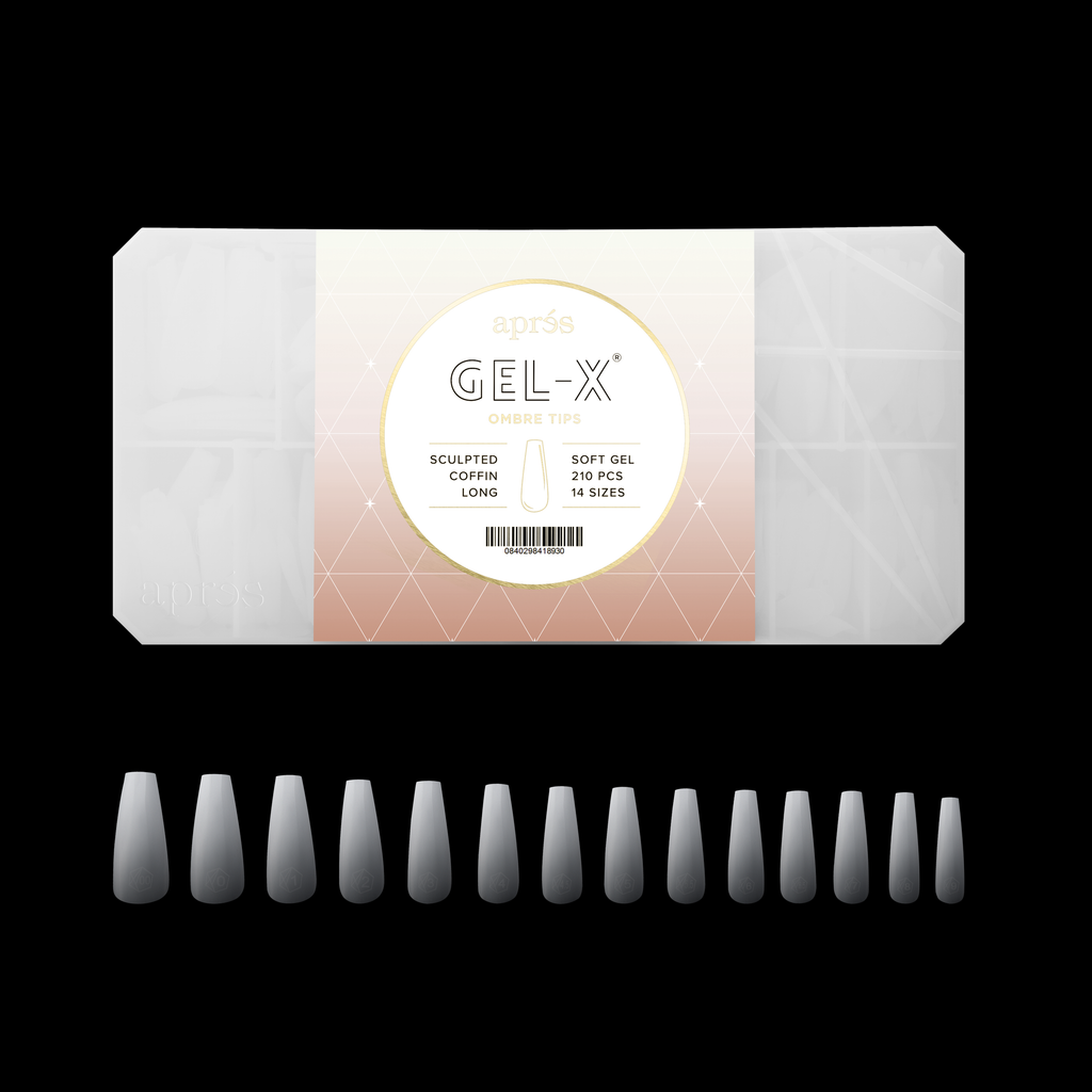 APRES Ombré©© Gel-X® Nail Extension Kit + Ombré©© Sculpted Coffin Long (210pcs) Bundle