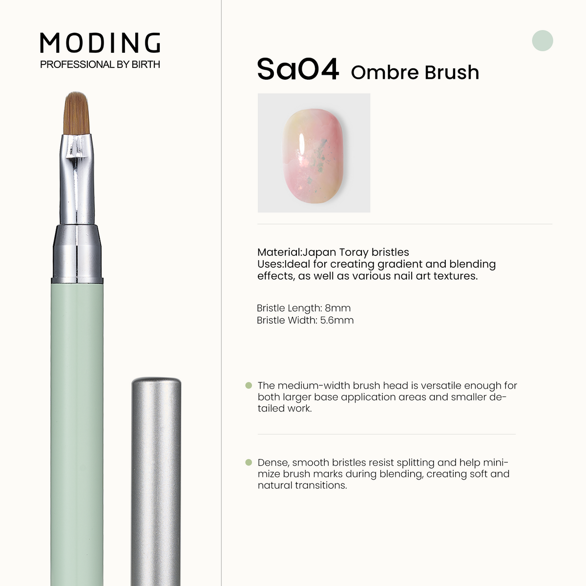 MODING Nail Brush - Sa04 - Ombre & Blending Nail Art Brush