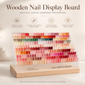 Acrylic Nail Polish Display Board with Wooden Stand