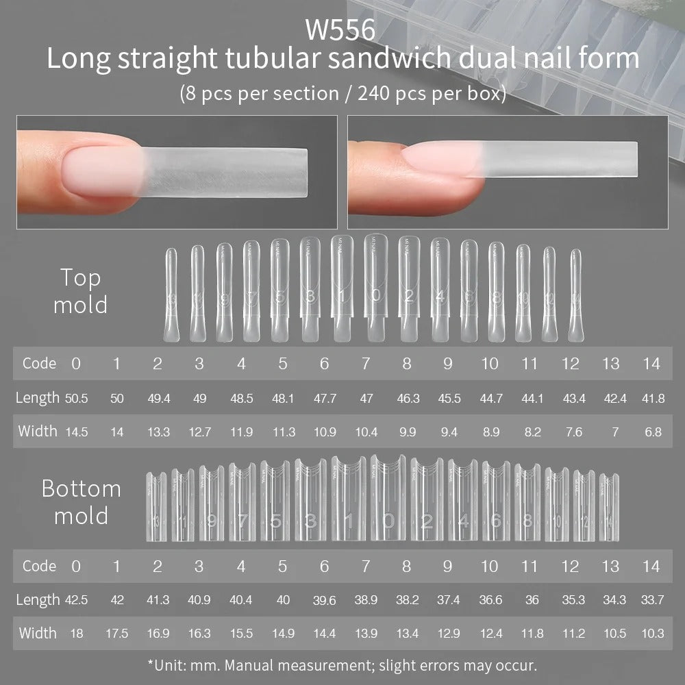 MR NAIL Sandwich Nail Extensions-Dual Forms Tip Box