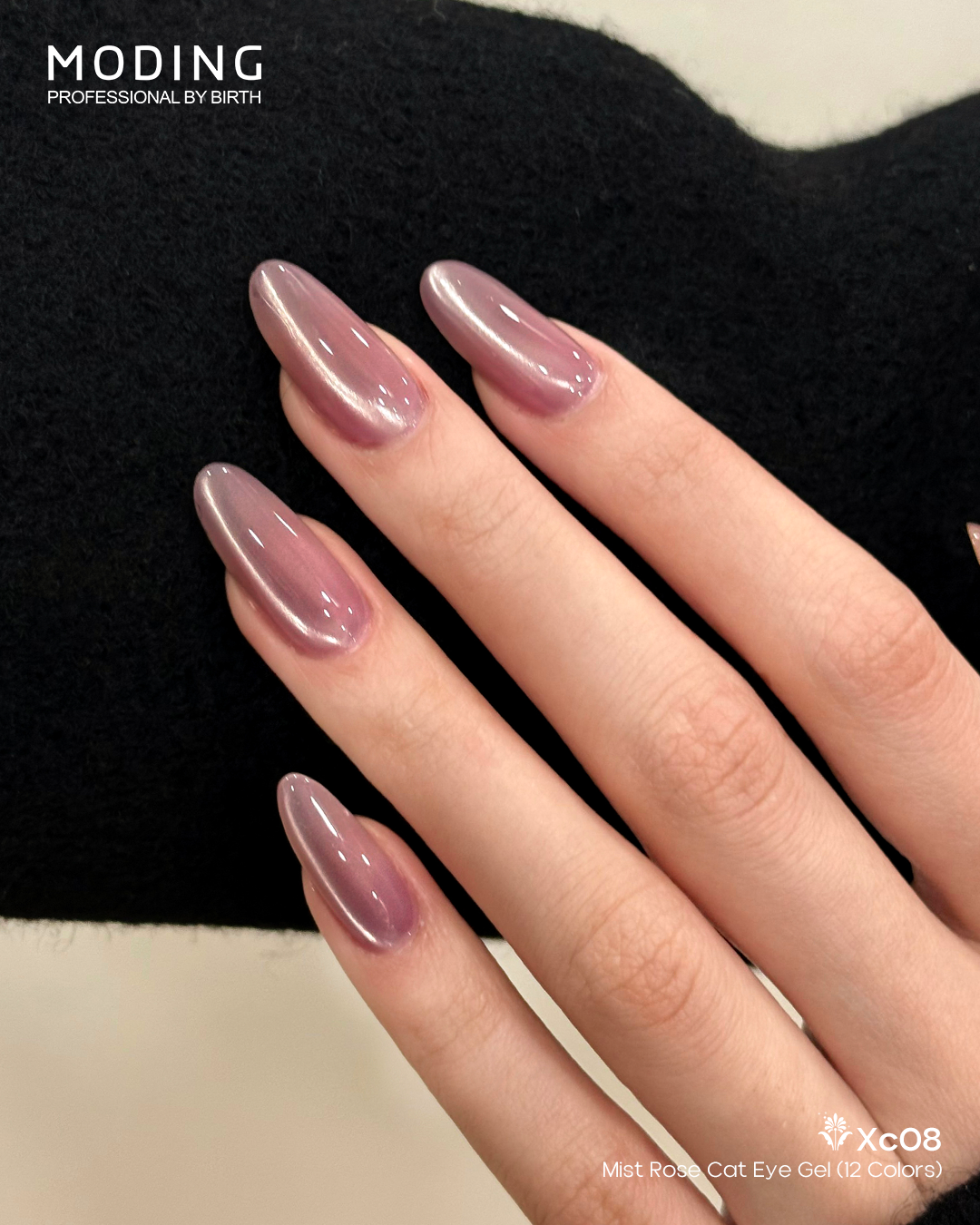 MODING Mist Rose Cat Eye Gel Colour HEMA & TPO Free - XC8
