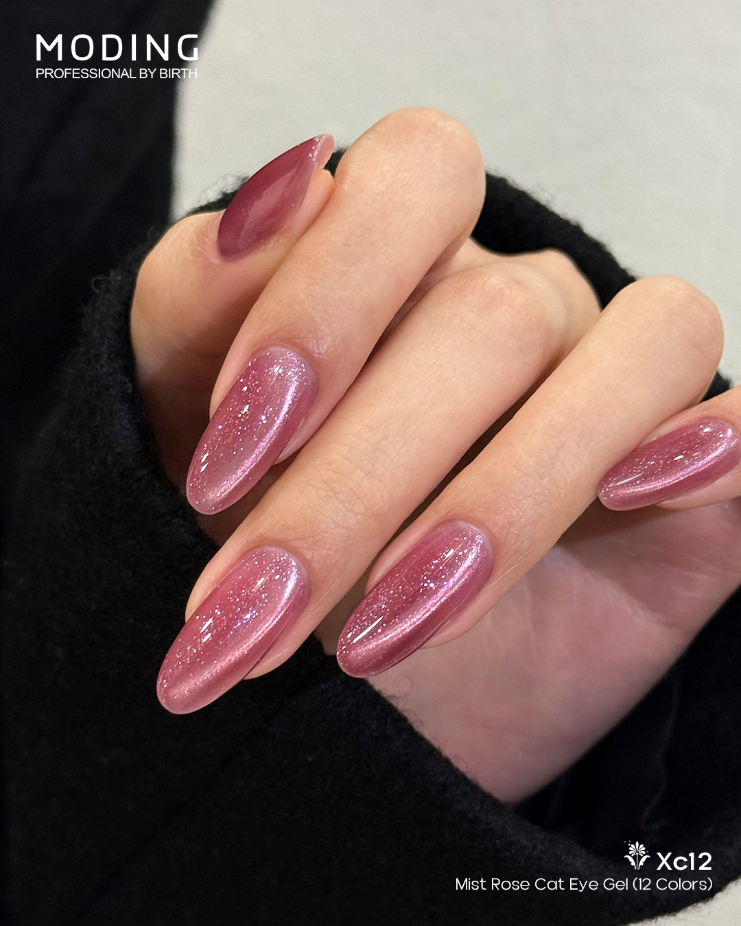 MODING Mist Rose Cat Eye Gel Colour HEMA & TPO Free - XC12