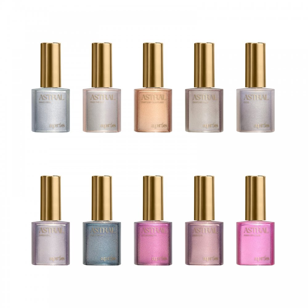 APRES Astral Gel Couleur 10ml - Flash Glitter Collection (F01-F10)