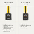 APRES Gel Polish Essentials DUO 15ml - Base Gelcoat & Non Wipe Glossy Top Gelcoat