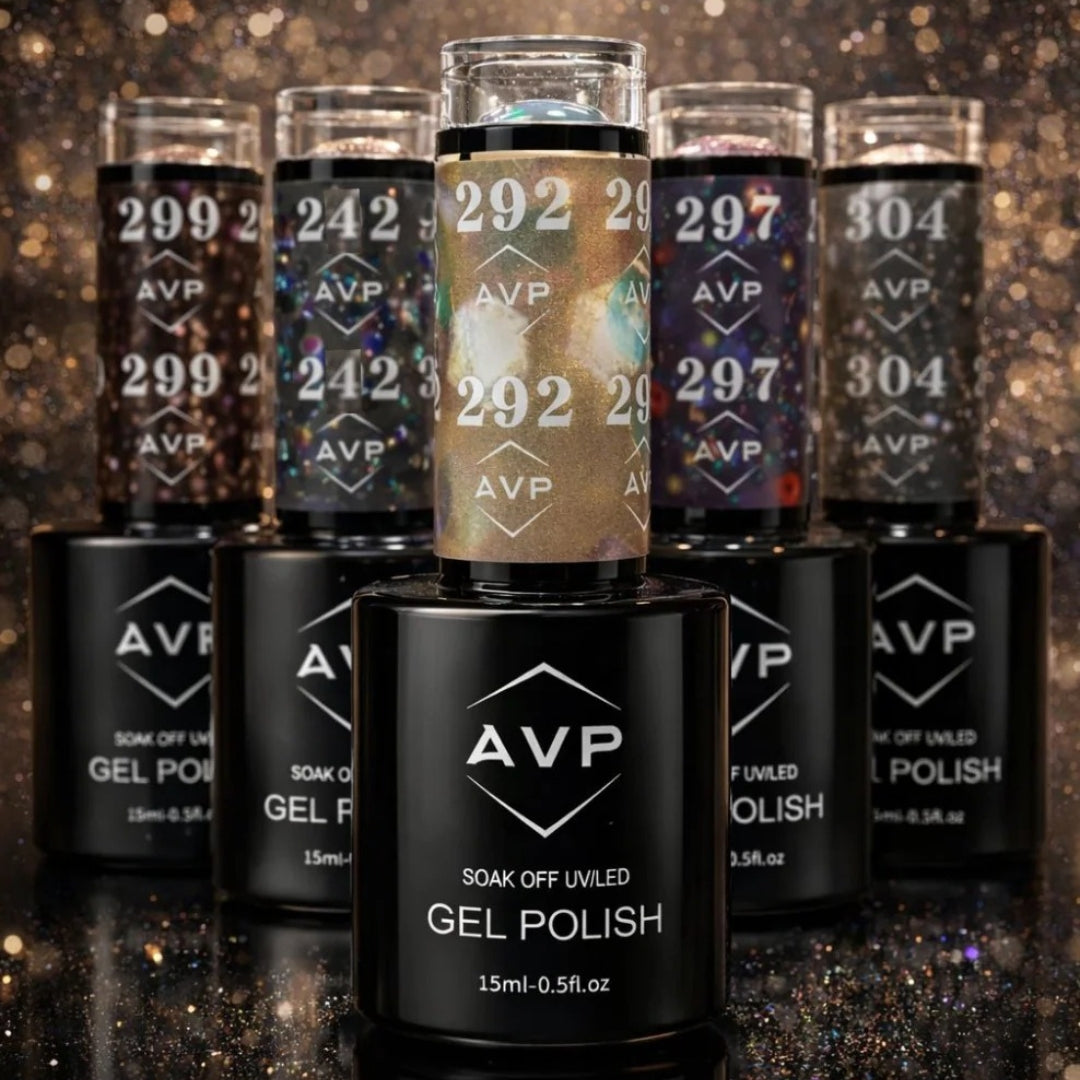 AVP Gel Colour - Bundle of 12 Random Glitter 15ml