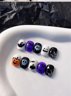 Halloween 3D Nail Art Stickers – Spooky Bats, Pumpkins & Ghosts