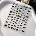 Halloween 3D Nail Art Stickers – Spooky Bats, Pumpkins & Ghosts