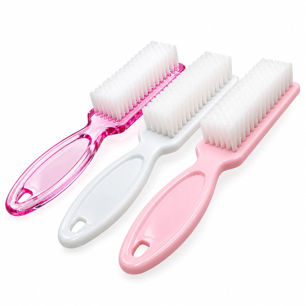Coloured Manicure Brush w/ Handle - Rectangle