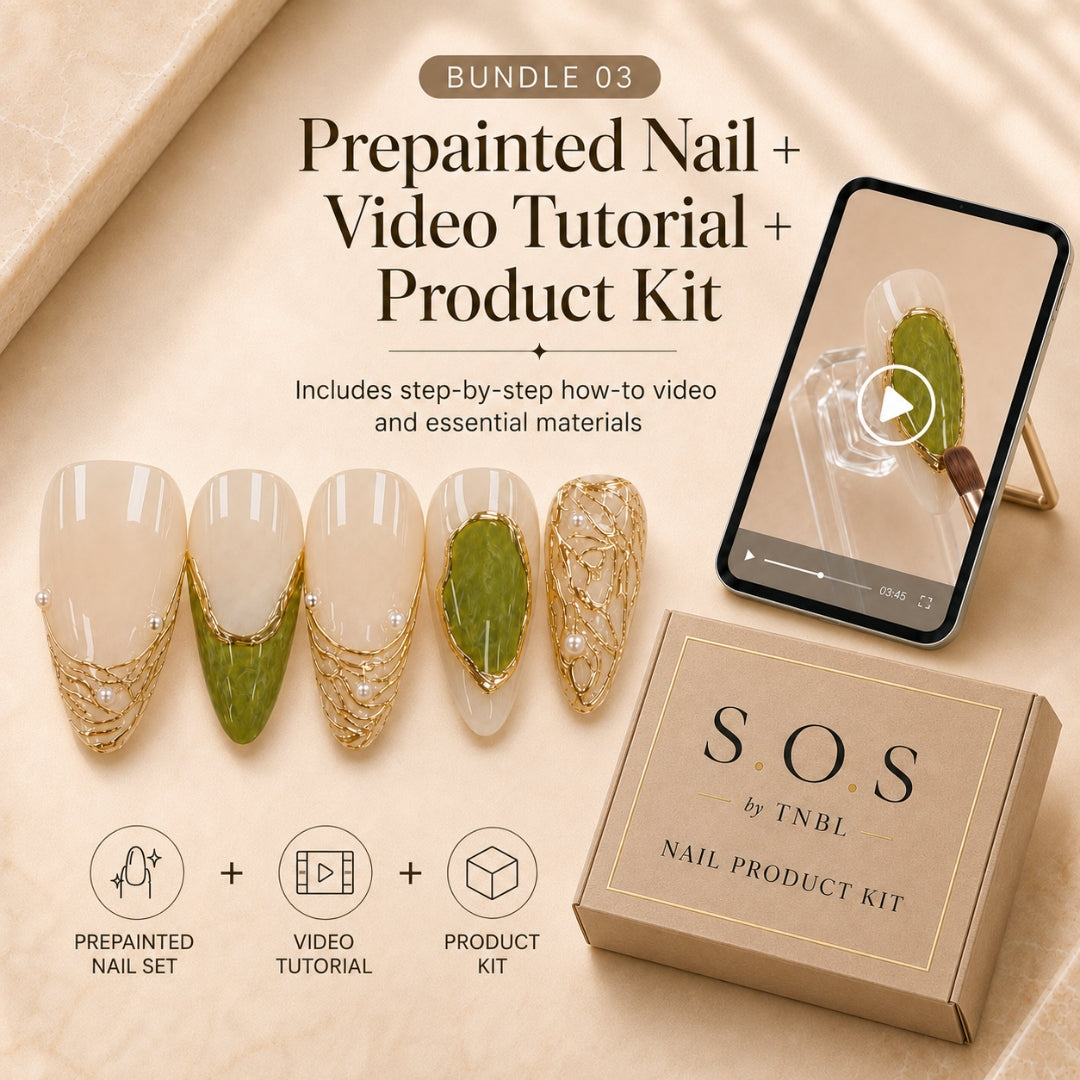 Pre Painted Nail Art Nail Tips