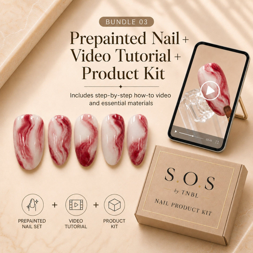 Pre Painted Nail Art Nail Tips