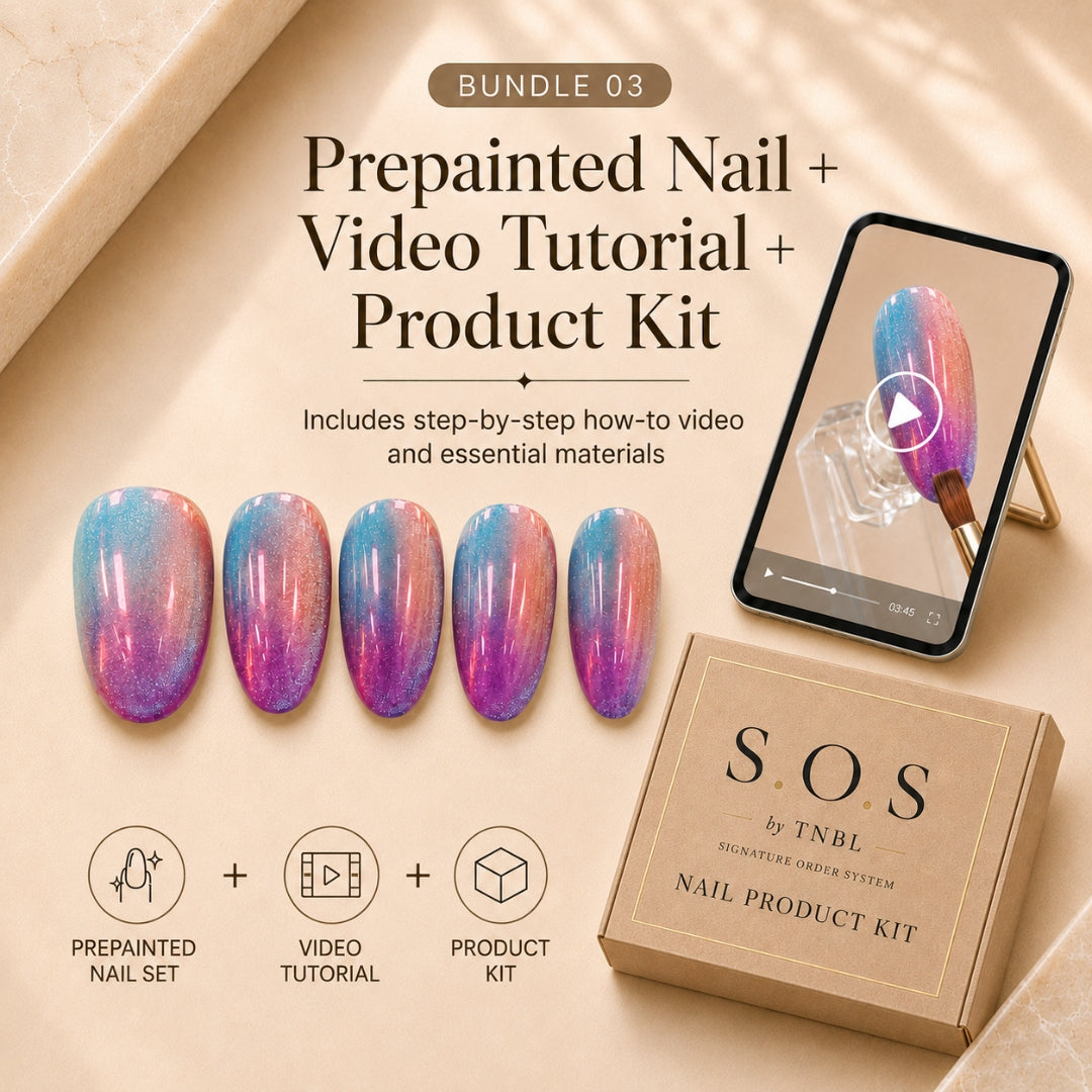 Pre Painted Nail Art Nail Tips