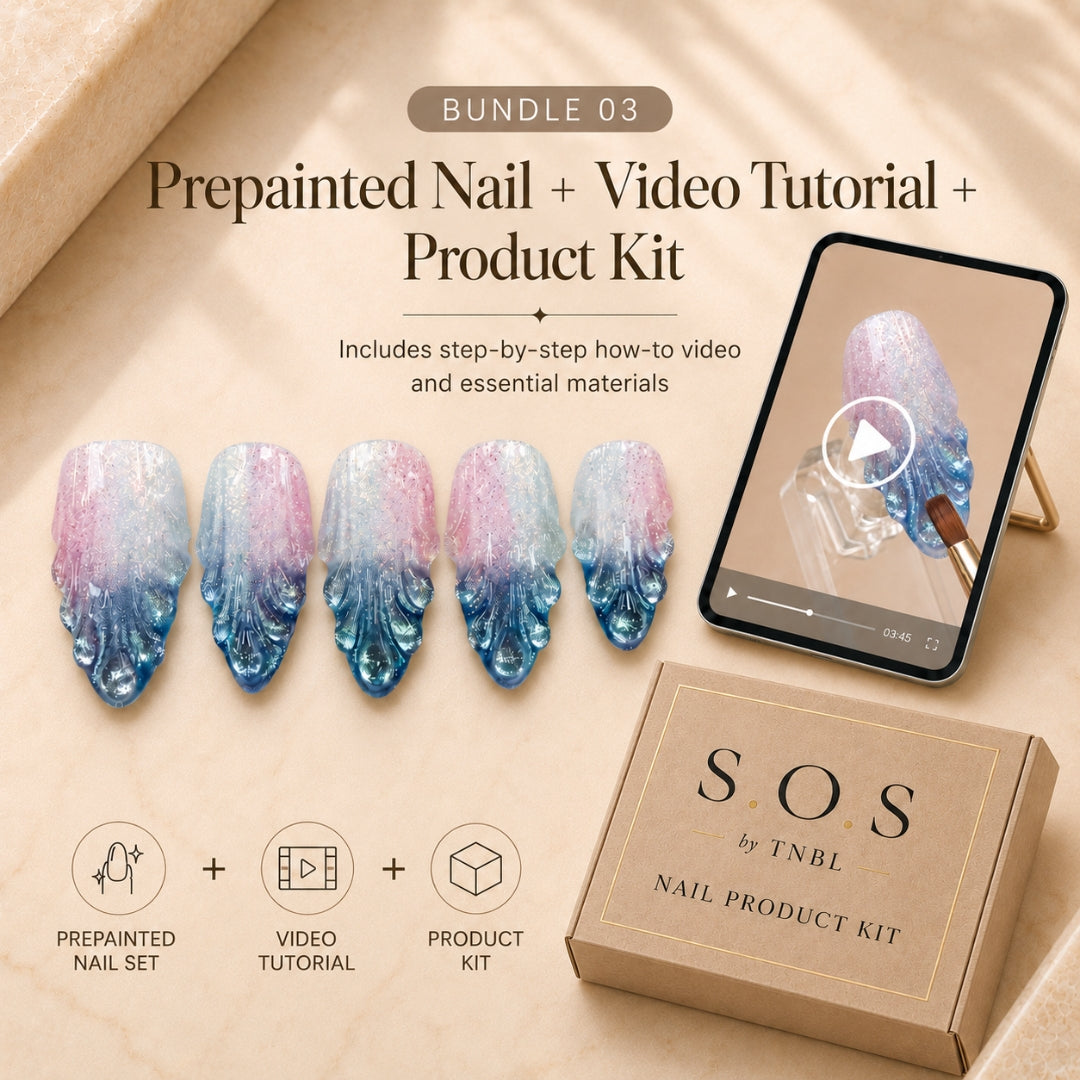Pre Painted Nail Art Nail Tips