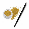 Microbead Nail Art Pot Gold with Pickup Tool Bundle