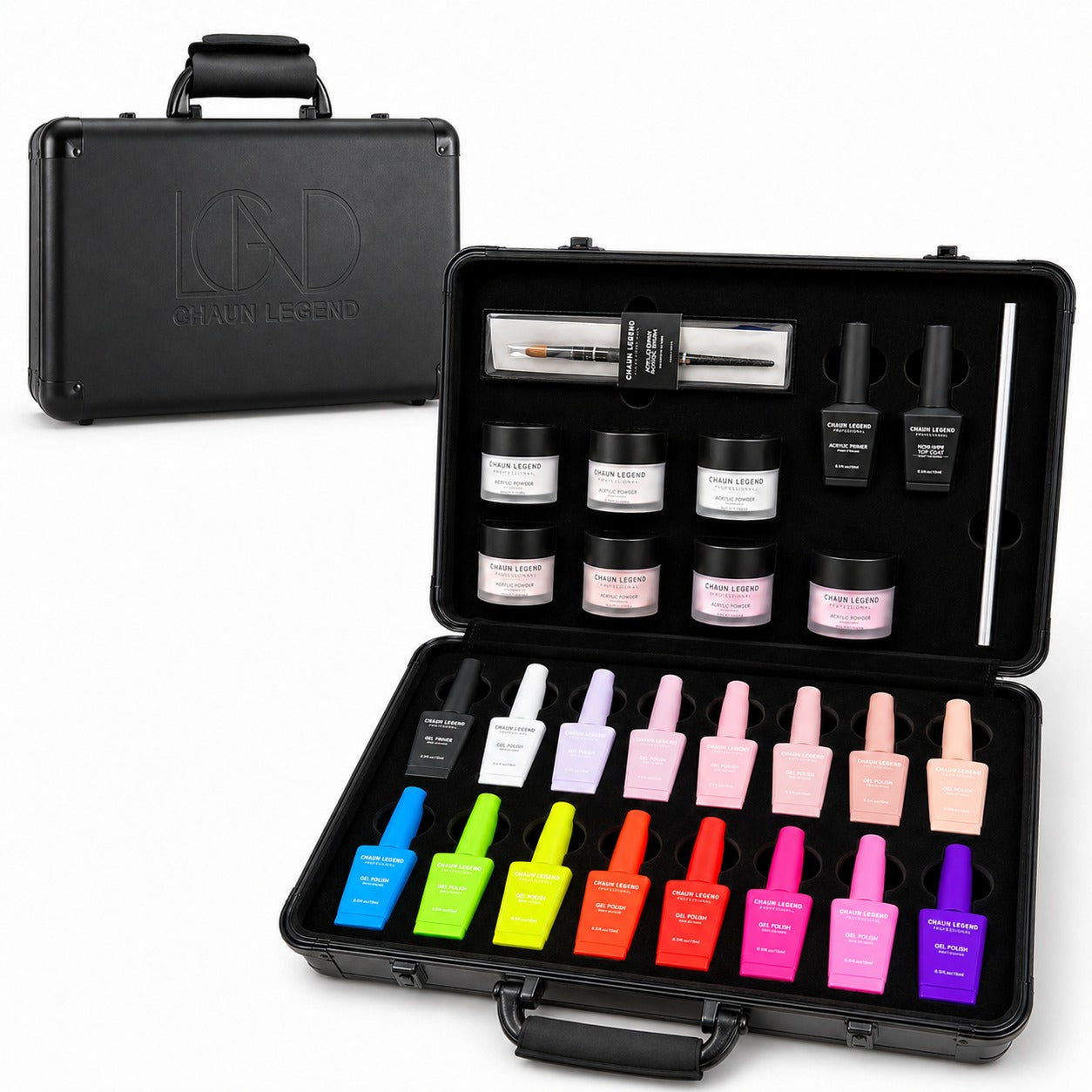 Chaun Legend Limited Edition Acrylic & Gel Nail Briefcase Kit