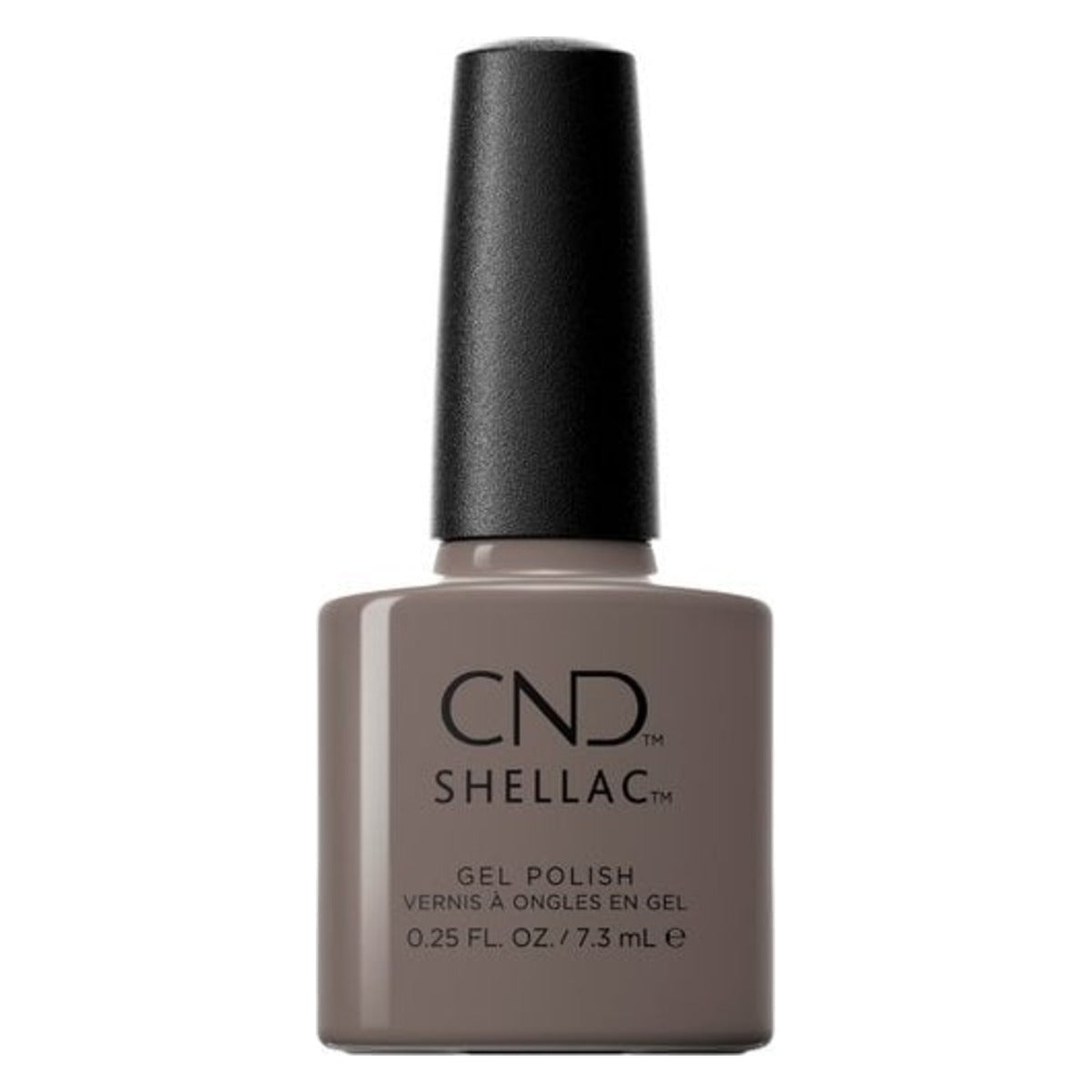CND SHELLAC™ Above My Pay Gray-ed Gel Polish 7.3ml bottle on white background
