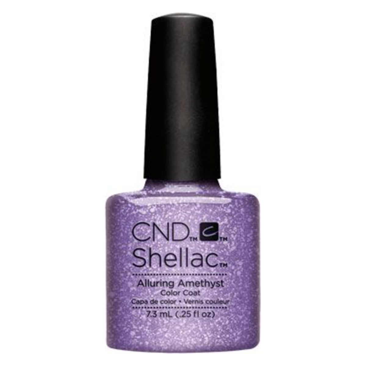 CND SHELLAC™ Alluring Amethyst Gel Polish 7.3ml bottle on white background