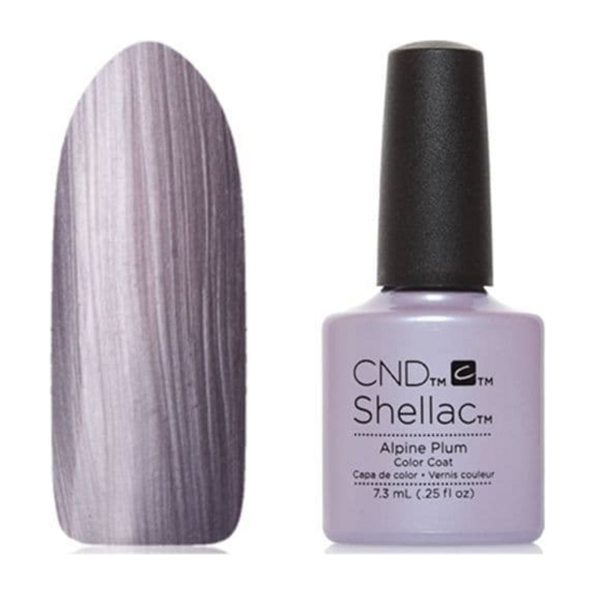 CND SHELLAC™ Alpine Plum Gel Polish 7.3ml bottle on white background