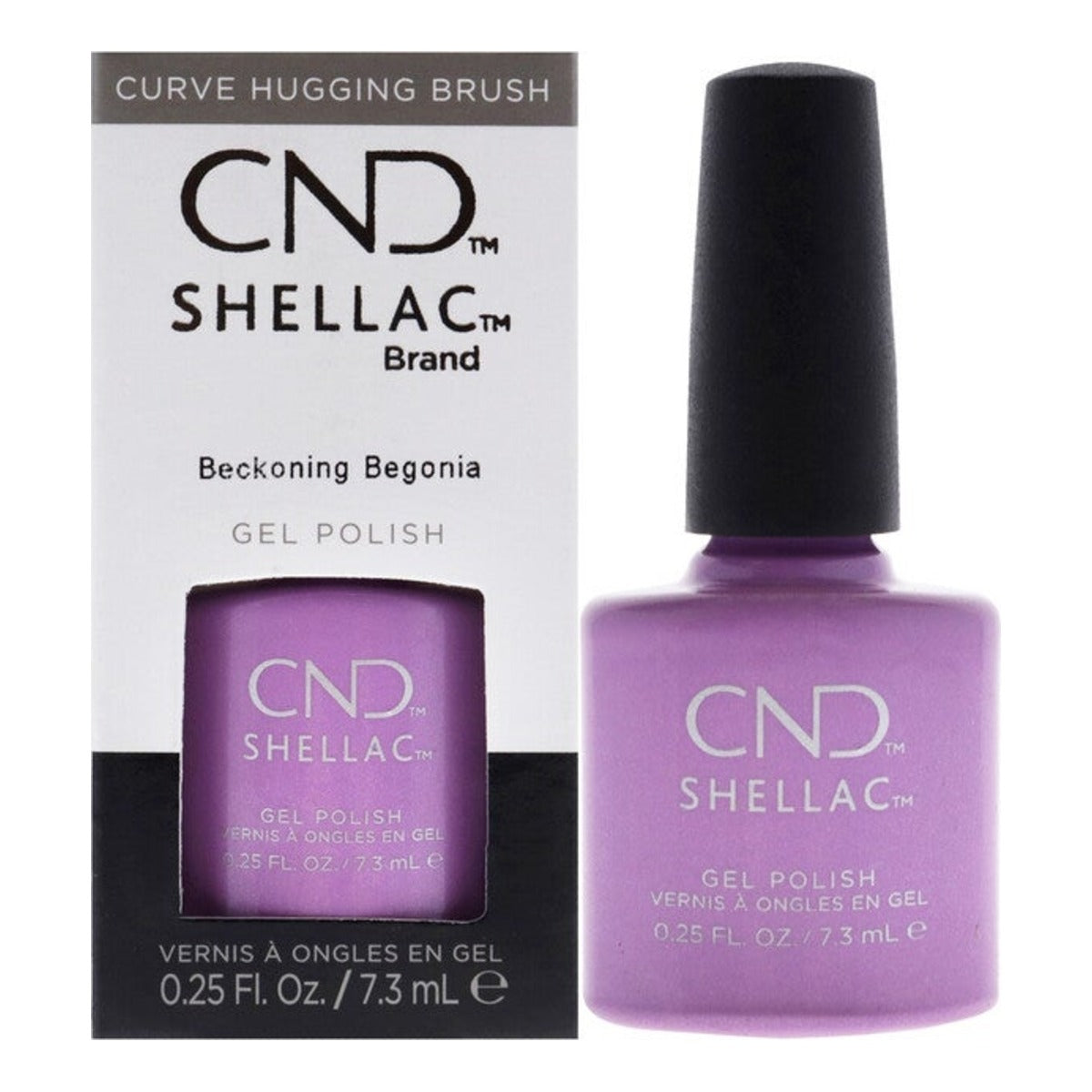 CND SHELLAC™ Beckoning Begonia Gel Polish 7.3ml bottle on white background