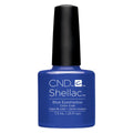 CND SHELLAC™ Blue Eyeshadow Gel Polish 7.3ml bottle on white background