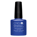 CND SHELLAC™ Blue Eyeshadow Gel Polish 7.3ml bottle on white background