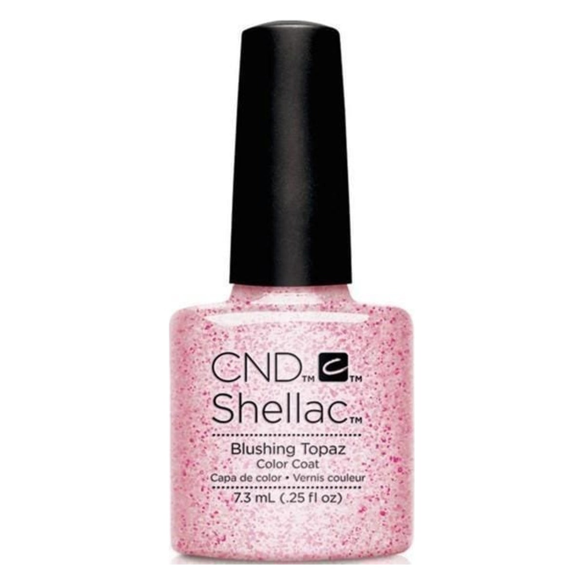 CND SHELLAC™ blushing topaz Gel Polish 7.3ml – HEMA & TPO Free bottle on white background