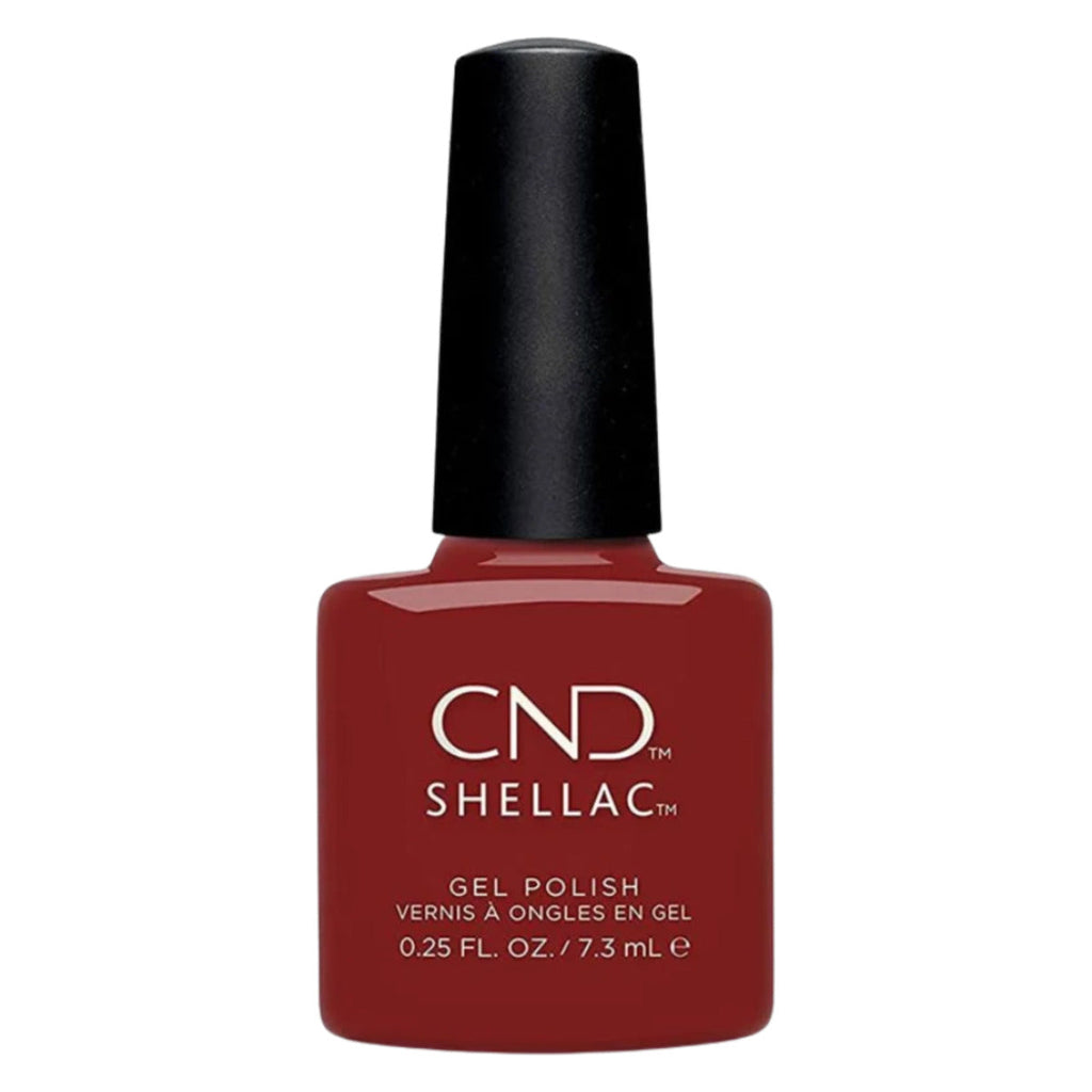 CND SHELLAC™ Bordeaux Babe Gel Polish 7.3ml – HEMA & TPO Free bottle on white background