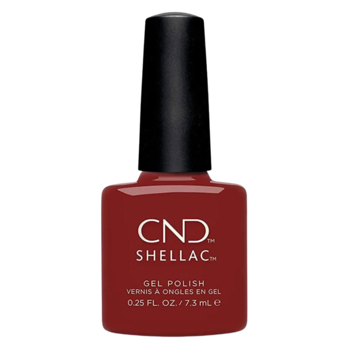 CND SHELLAC™ Bordeaux Babe Gel Polish 7.3ml – HEMA & TPO Free bottle on white background