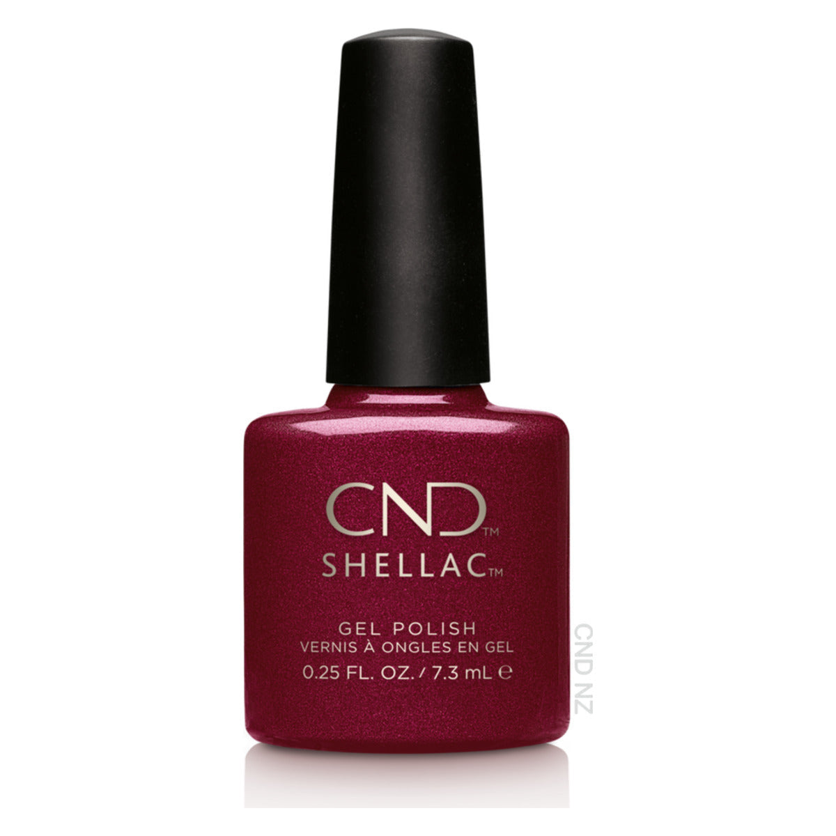 CND SHELLAC™ Crimson Sash Gel Polish 7.3ml – HEMA & TPO Free bottle on white background