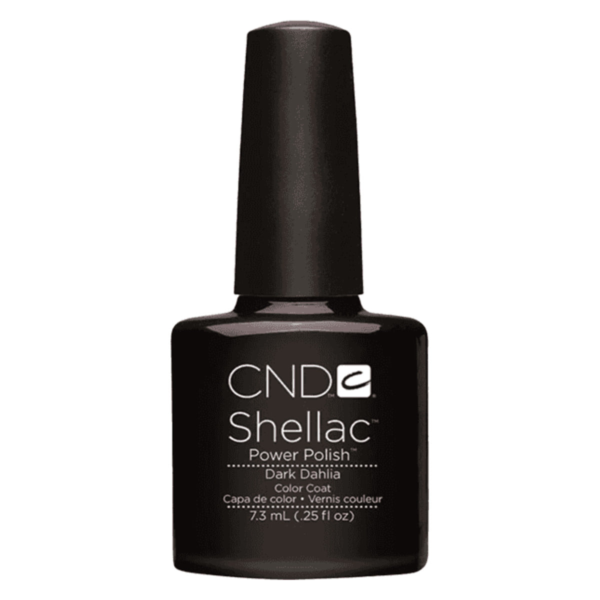 CND SHELLAC™ Dark Dahlia Gel Polish 7.3ml bottle on white background